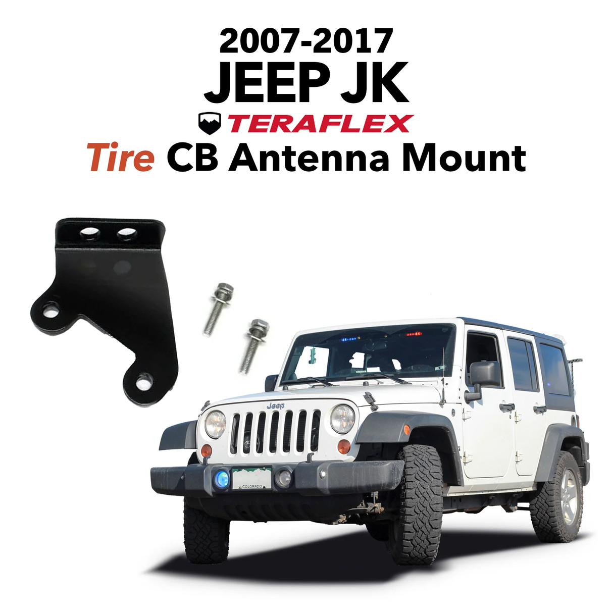 2007-2017 WRANGLER JK TIRE TERAFLEX MOUNT ONLY | Right Channel Radios