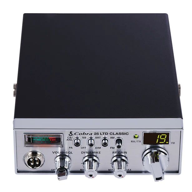 Cobra 25 LTD AM/FM Top View | Right Channel Radios