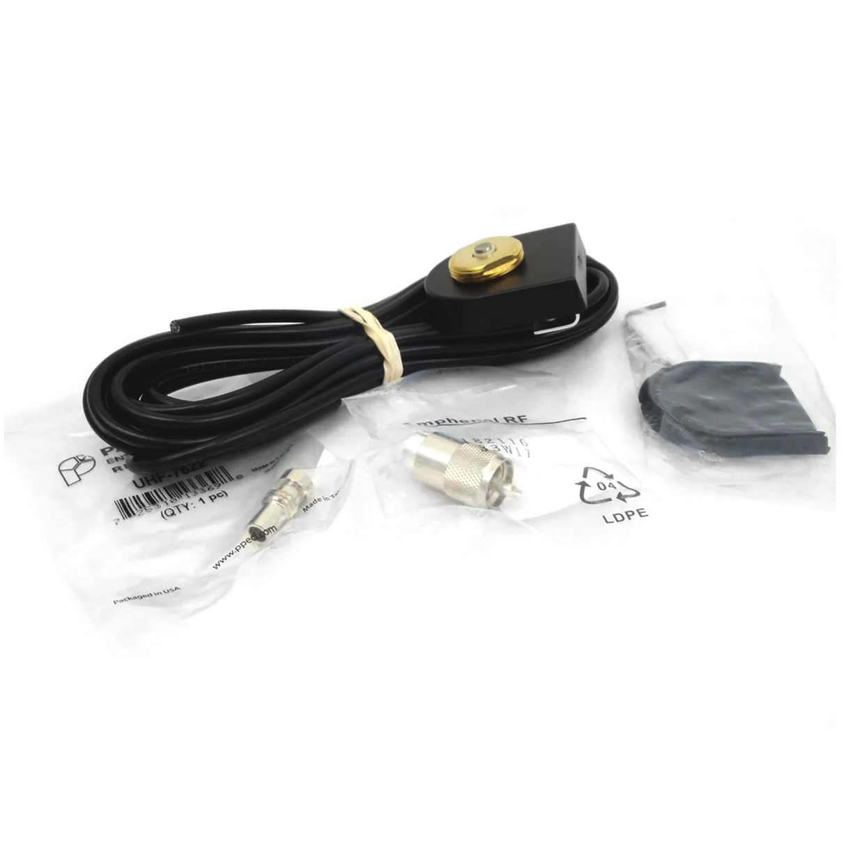 Maxrad 3/4" NMO Trunk Lip Mount with 17' RG58A/U Coax Cable & PL259