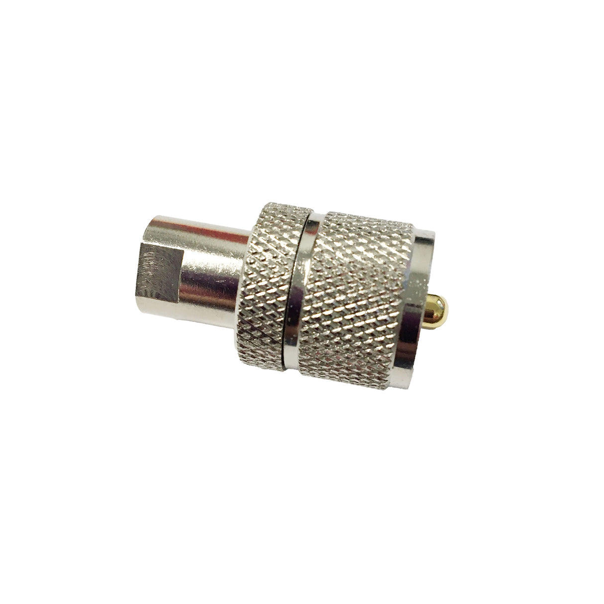 Nip 13 coax connector, front view | Right Channel Radios