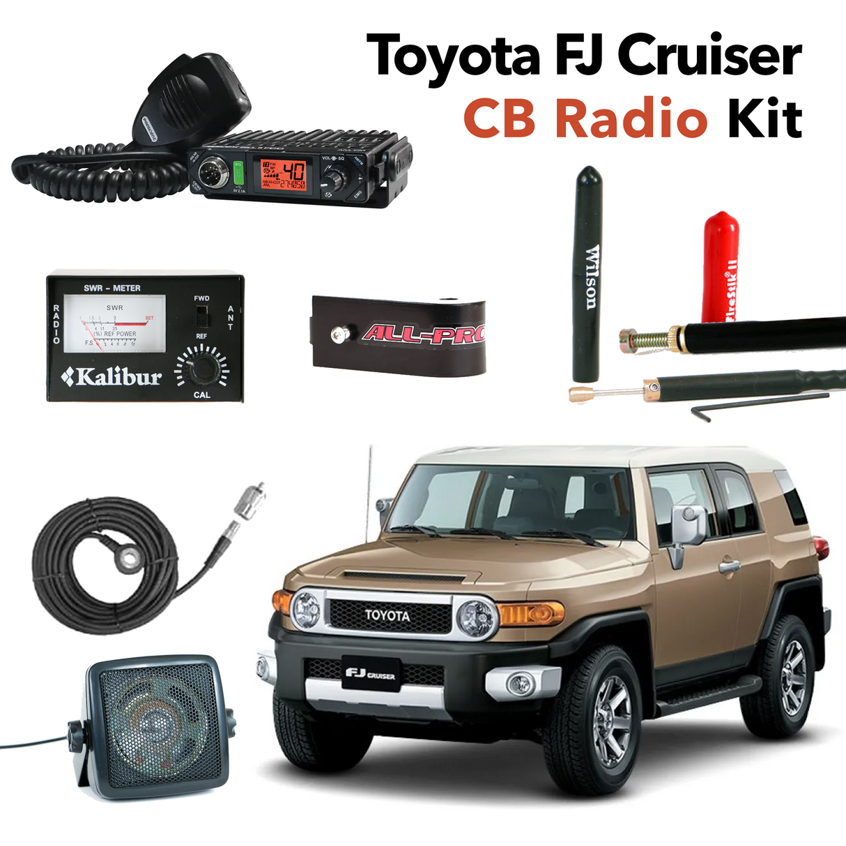 CB Radio Kit for Tyota FJ Cruiser | Right Channel Radios