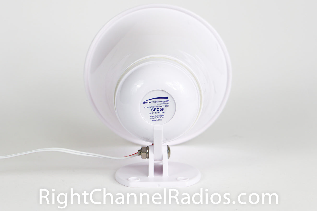 15-Watt ABS Plastic Speco PA Speaker - Rear View