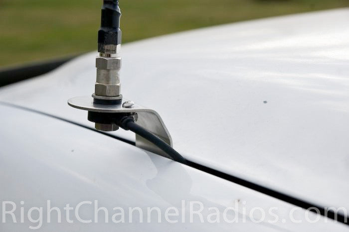 1999-2001 Chevy Hood CB Antenna Mount - installed