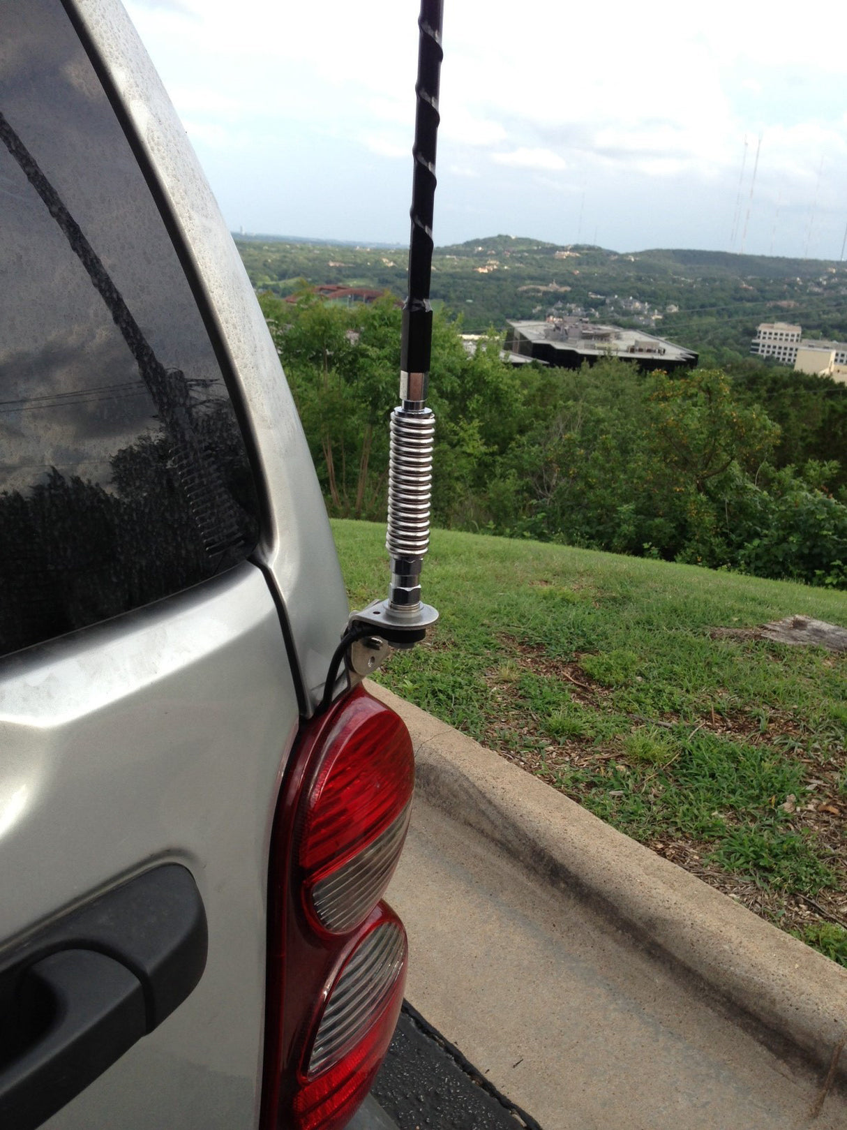 Firestik Door Jamb CB Antenna Mount Installed Above Tail Light