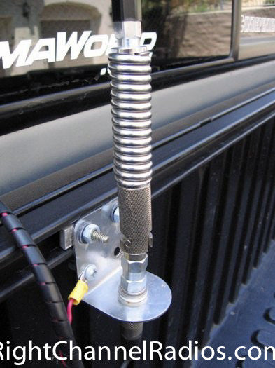 Firestik FS antenna Kit installed the bed rail of a Toyota Tacoma