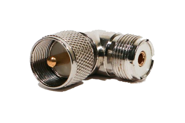 Right Angle Male-to-Female UHF Connector