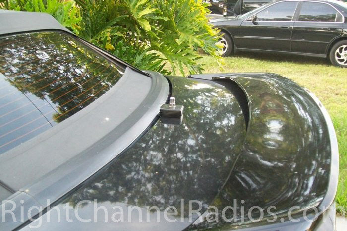 Trunk Lip CB Antenna Mount Installed on the Trunk of a Car