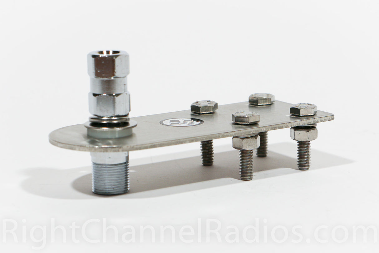 Wide Flat CB Antenna Mount - Angled View