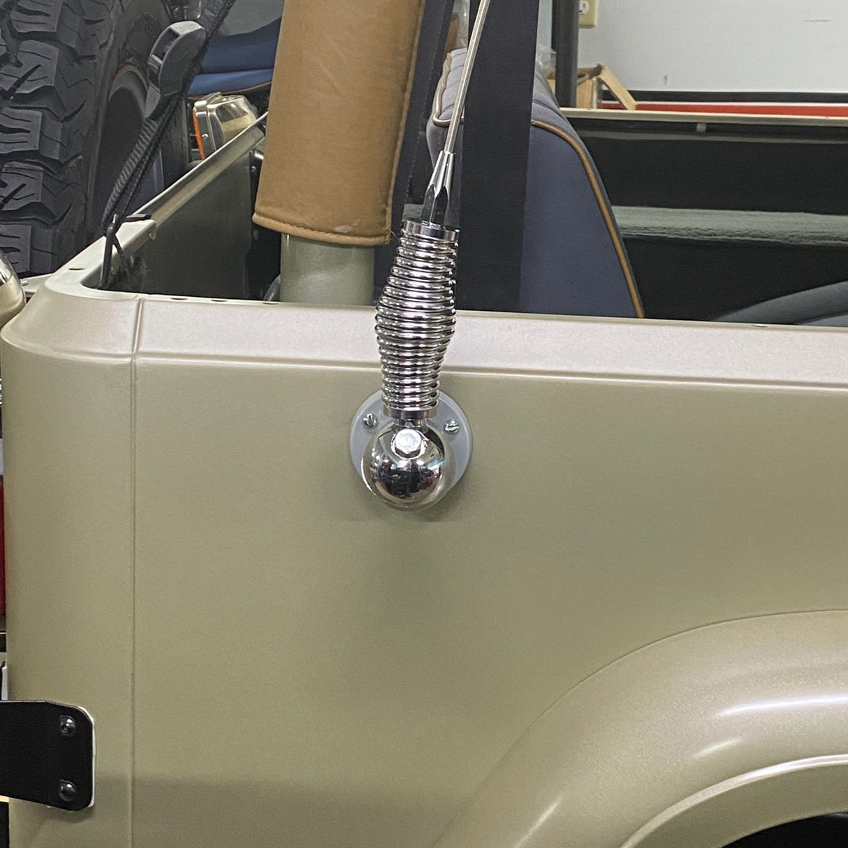 Ball Mount and Spring install on side of Jeep  | Right Channel Radios