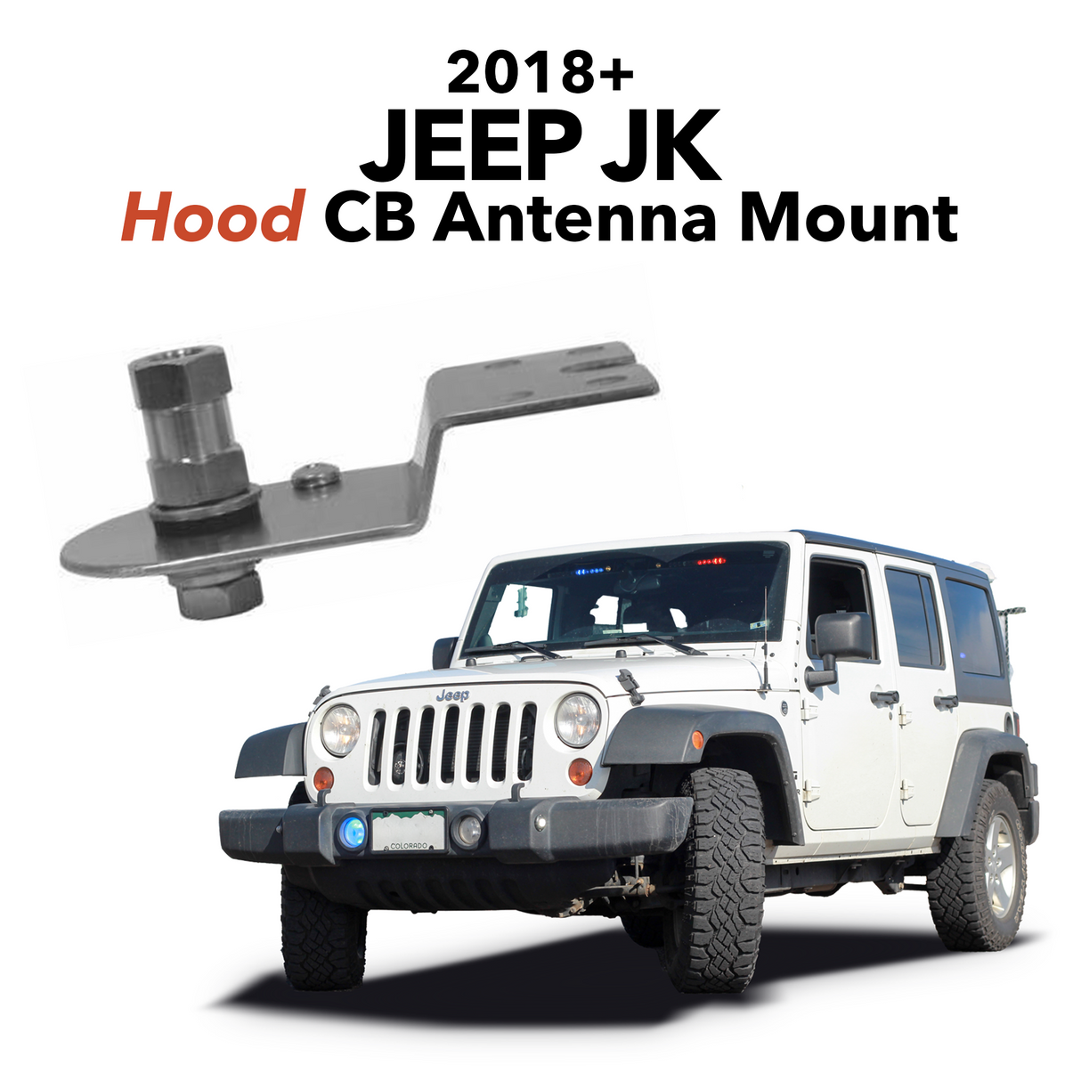 Jeep JK CB Antenna Fender Mount (2007 - 2017)
