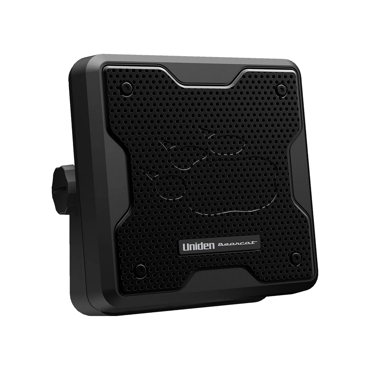Uniden BC20 20-watt external speaker front view with mounting bracket | Right Channel Radios