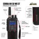 Cobra HH 50 WX ST Functions and Controls | Right Channel Radios