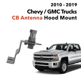Chevy GMC CB Antenna Hood Mount (2010 - 2019) | RIght Channel Radios