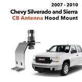 Chevy Silverado and Sierra CB Antenna Hood Mount (2007-2010) | Right Channel Radios