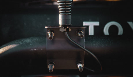 Midland MXATMT1 bull bar mount installed on off-road vehicle | Right Channel Radios