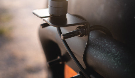 Midland MXATMT1 bull bar mount in use on overland rig | Right Channel Radios