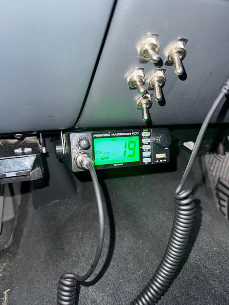 President Harrison CB Radio Installed under dash | Right Channel Radios