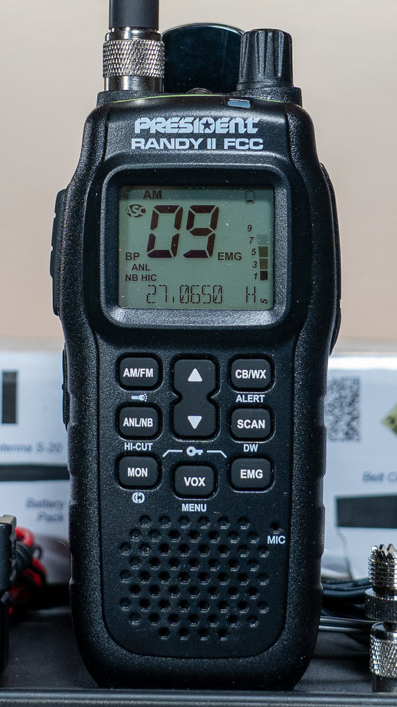 President Randy II AM/FM FCC Right Channel Radios