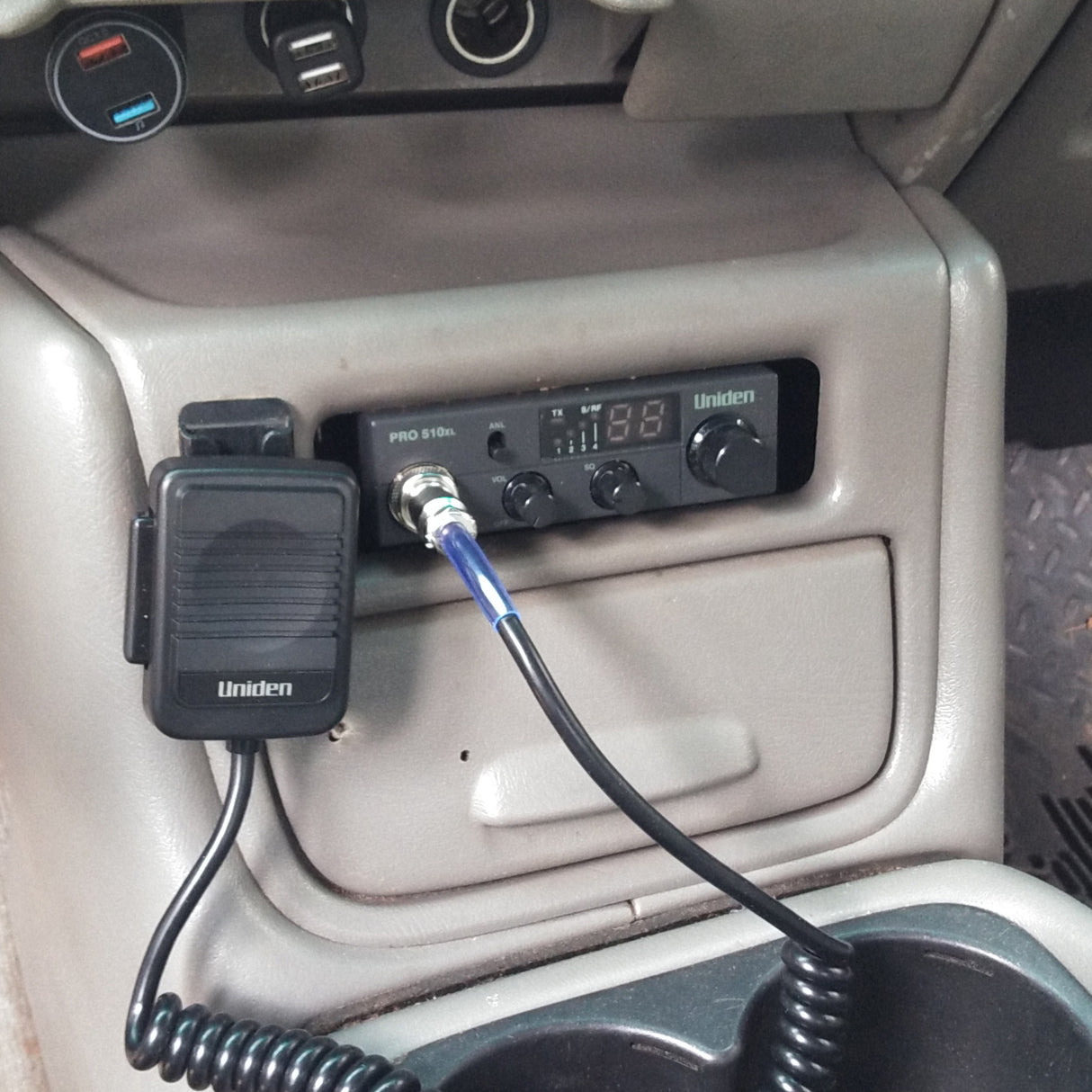 Installed Uniden 510 on Dashboard  | Right Channel Radios