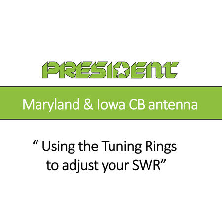 President Maryland base coil tuning rings closeup | Right Channel Radios