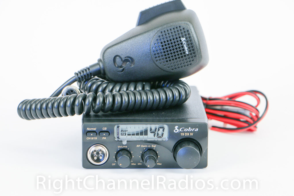  Cobra 19DXIV Professional CB Radio - Instant Channel 9 and 19,  4 Watt Output, Full 40 Channels, LCD Display, RF Gain Control, Compact  Design : Electronics