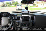 Cobra 29 Installed on top of truck dash