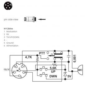 Diagram of the President Johnny III Replacement Mic