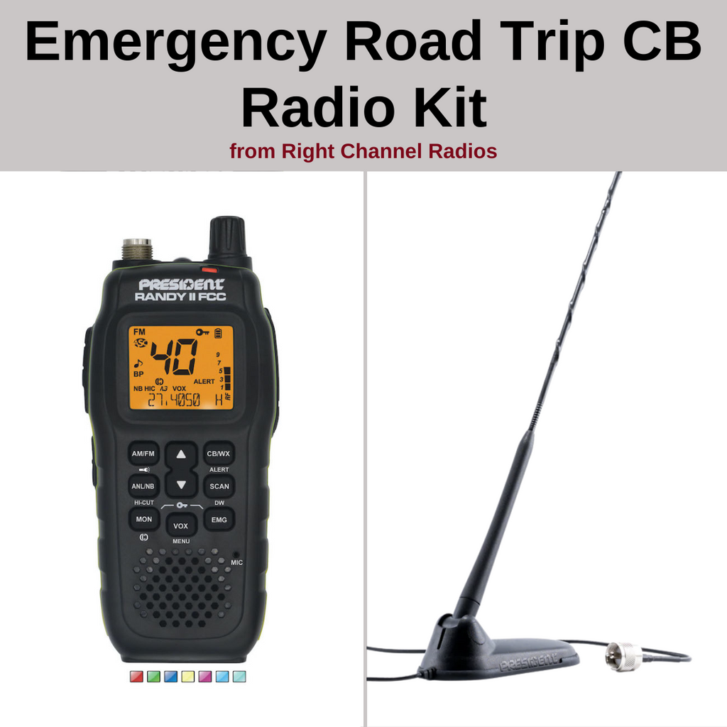 Emergency Road Trip CB Radio Package Right Channel Radios