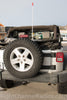 Jeep JK With TeraFlex Spare Tire CB Antenna Mount Installed