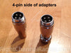 5-Pin to 4-Pin CB Microphone Adapters. 4-Pin Side
