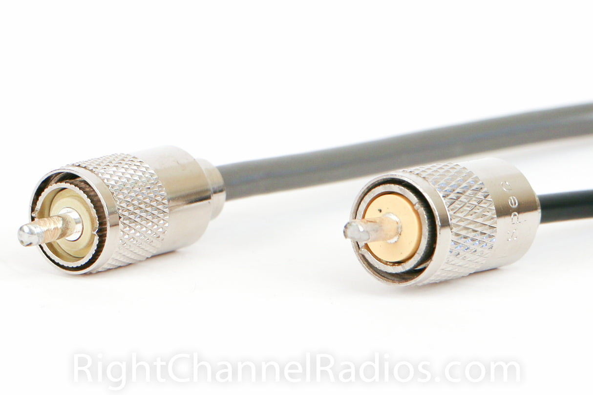RG8X Coax Cable (Left) RG58 Coax Cable (Right) - Close Up
