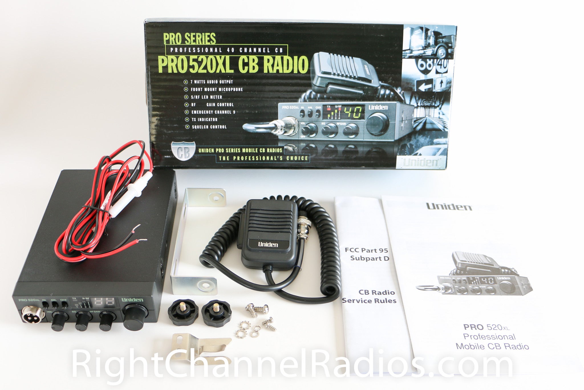 Uniden PRO520XL 40-Channel Compact CB Radio - Thumbnail 2