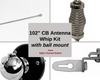 102 Inch Whip Antenna Kit with Ball Mount