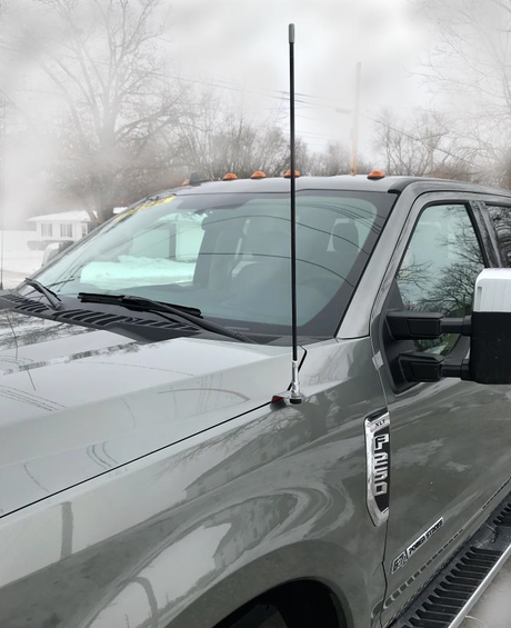 2017-2023 Ford F250-F550 CB Antenna Kit - Hood Mount | Right Channel Radios